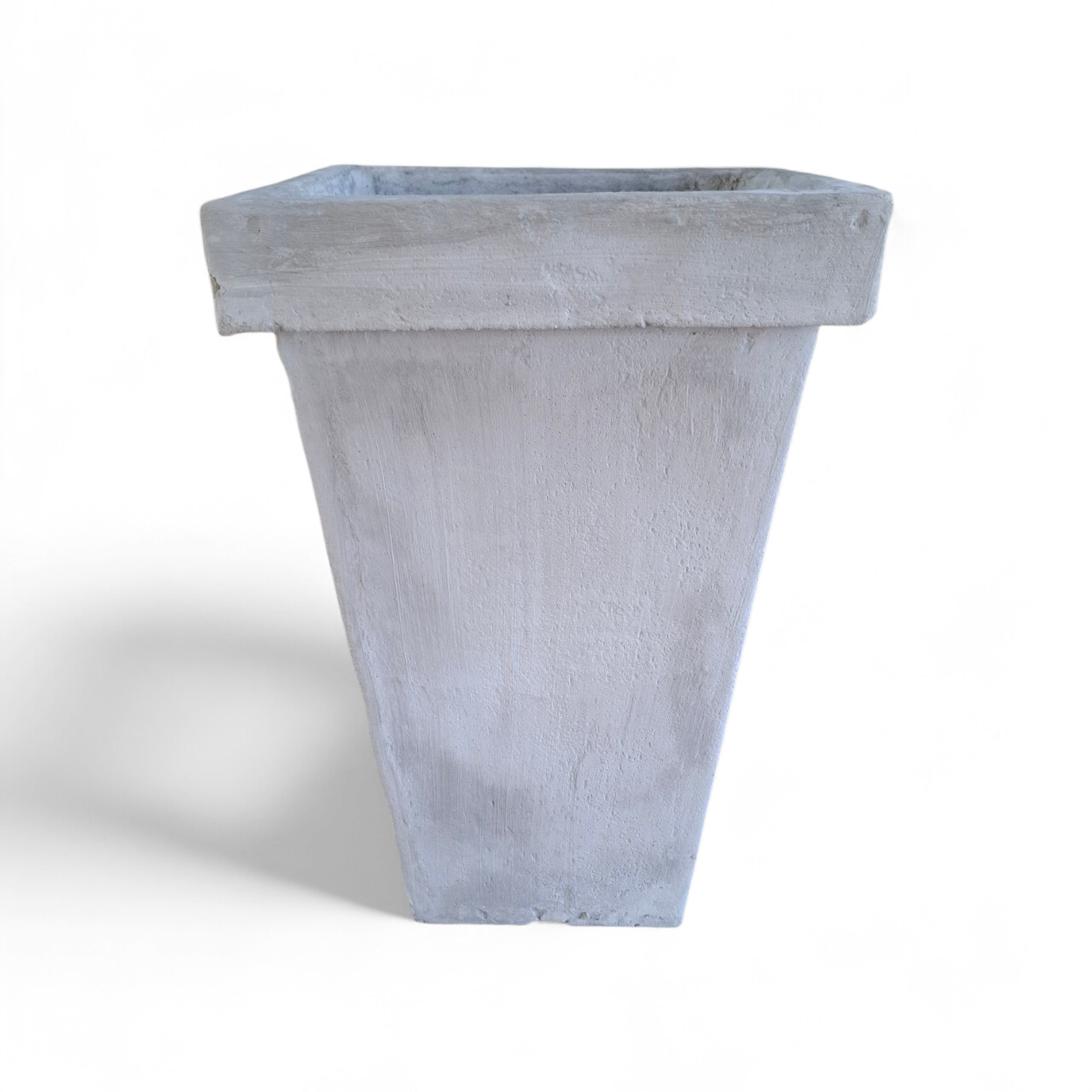 Classic Single-Rim Tapered Square Pot