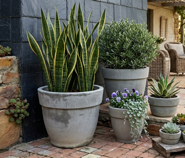 Classic Single-Rim Ovate Planter